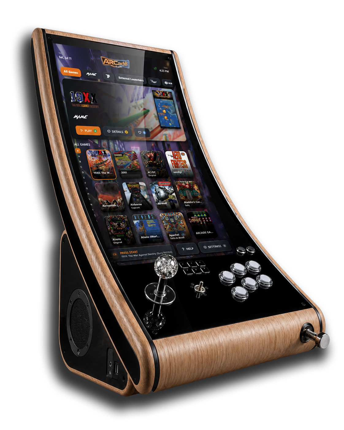 The ARCade â€” DIY Engineering's handcrafted arcade & pinball cabinet running ARCadeOS