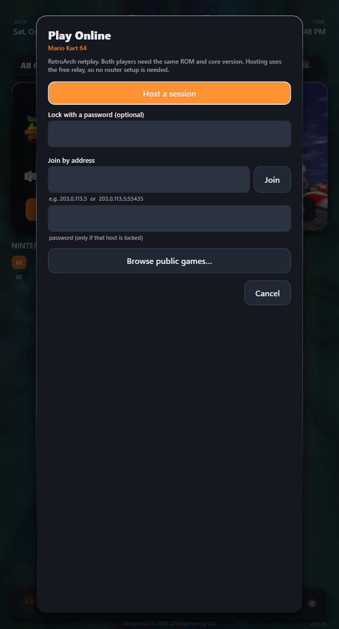 The Play Online card