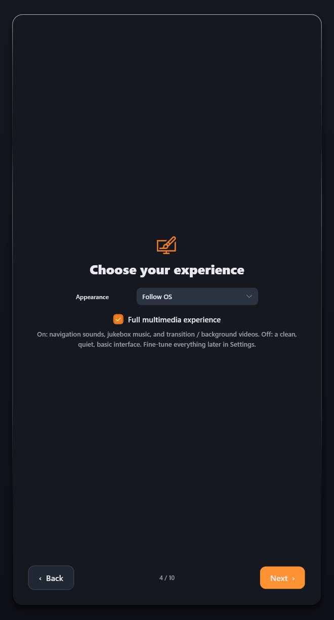 Wizard experience step
